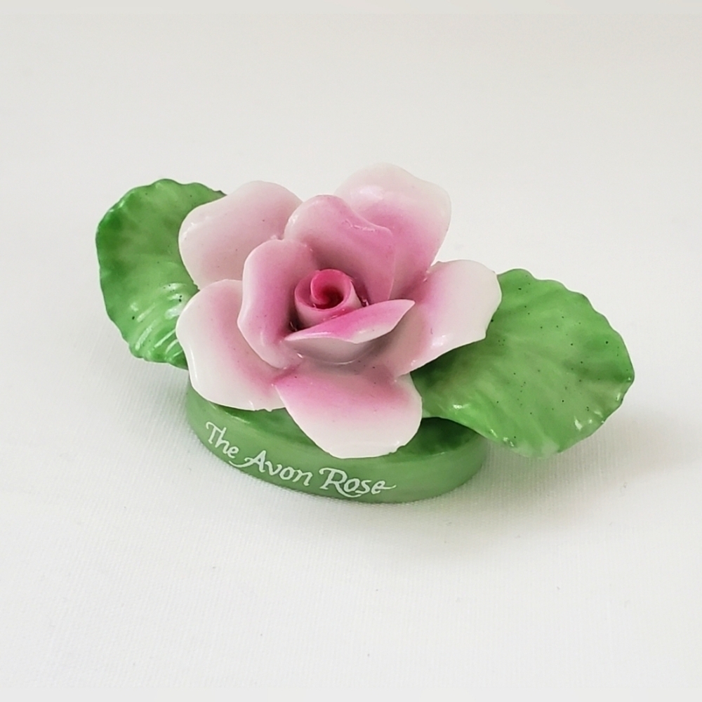 Vintage 1980's Avon Small Treasures Mini Pink Rose